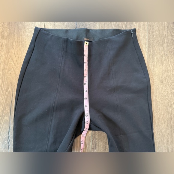 Quince Ultra Stretch Ponte Pintuck Ankle Pant Black Size Large - Picture 7 of 9
